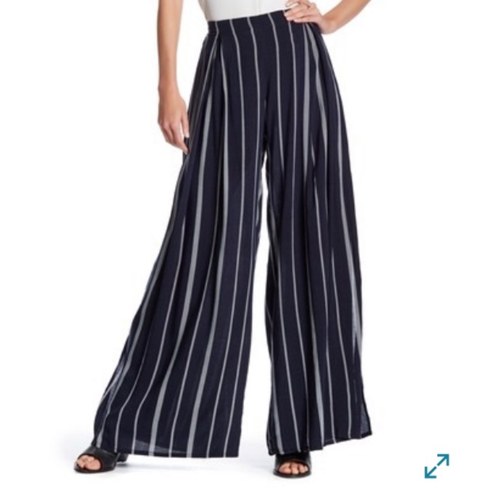 Dress Forum Striped Gaucho Pants